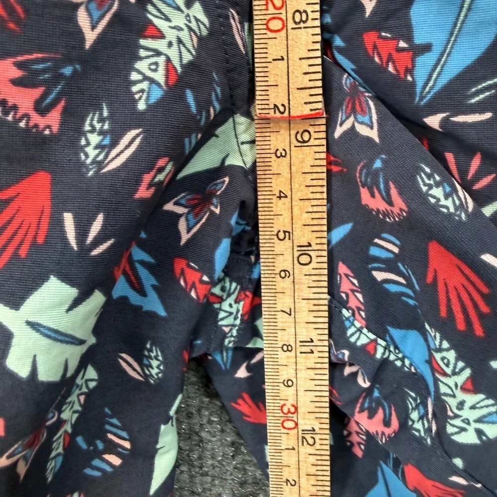 Saxx Cannonball 2N1 Swim Shorts Mens Small Blue Tropical Leaf Print Board Trunks